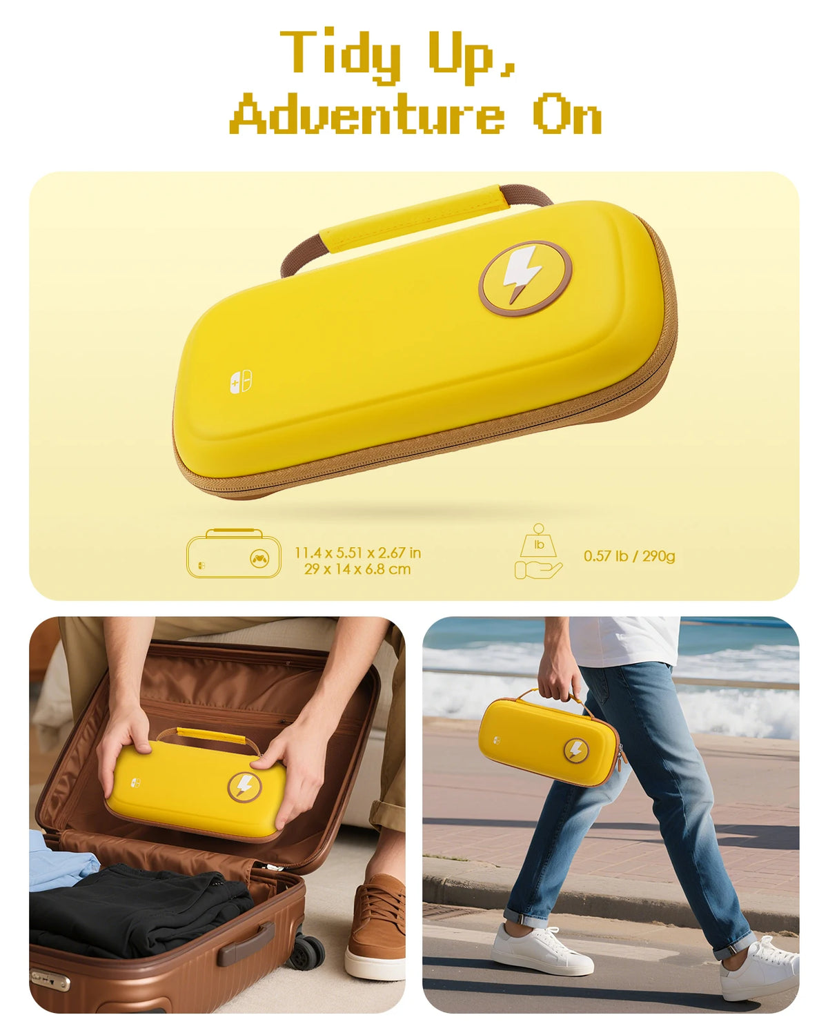 Zyvomart Waterproof Travel Carrying Case for Nintendo Switch 2 & Switch OLED