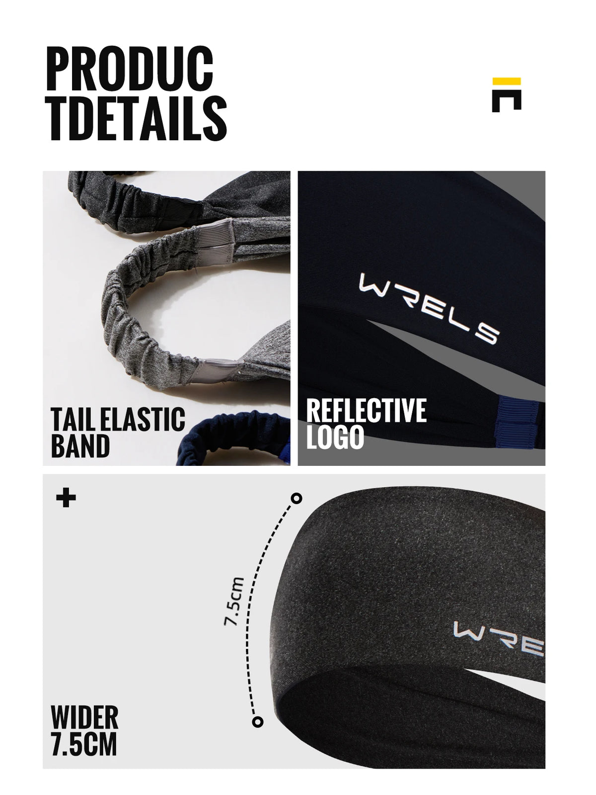 Zyvomart WRELS Sports Headbands Moisture Wicking Sweatbands for Running