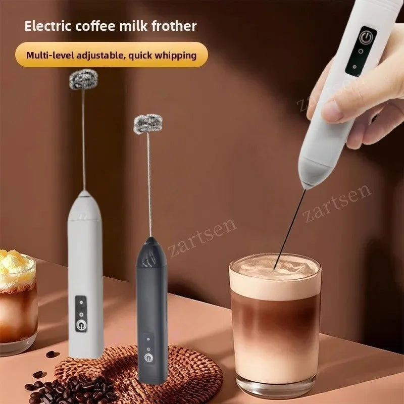 Handheld Wireless Milk Frother and Type-C Coffee Whisk