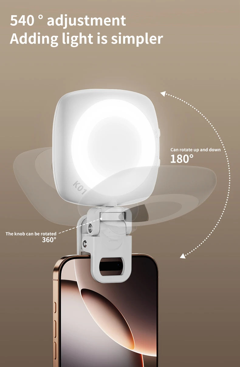 Zyvomart Portable Phone Selfie Light Rechargeable Pocket Makeup Fill Lamp