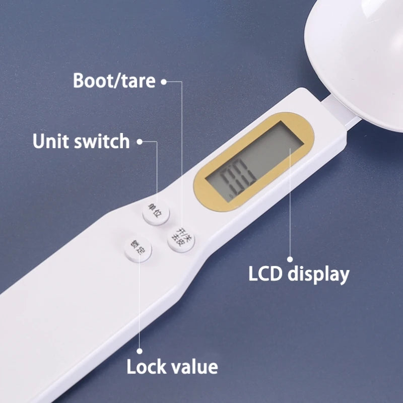 Digital Electronic Kitchen Weighing Spoon Scale with LCD Display for Coffee and Food Measurement