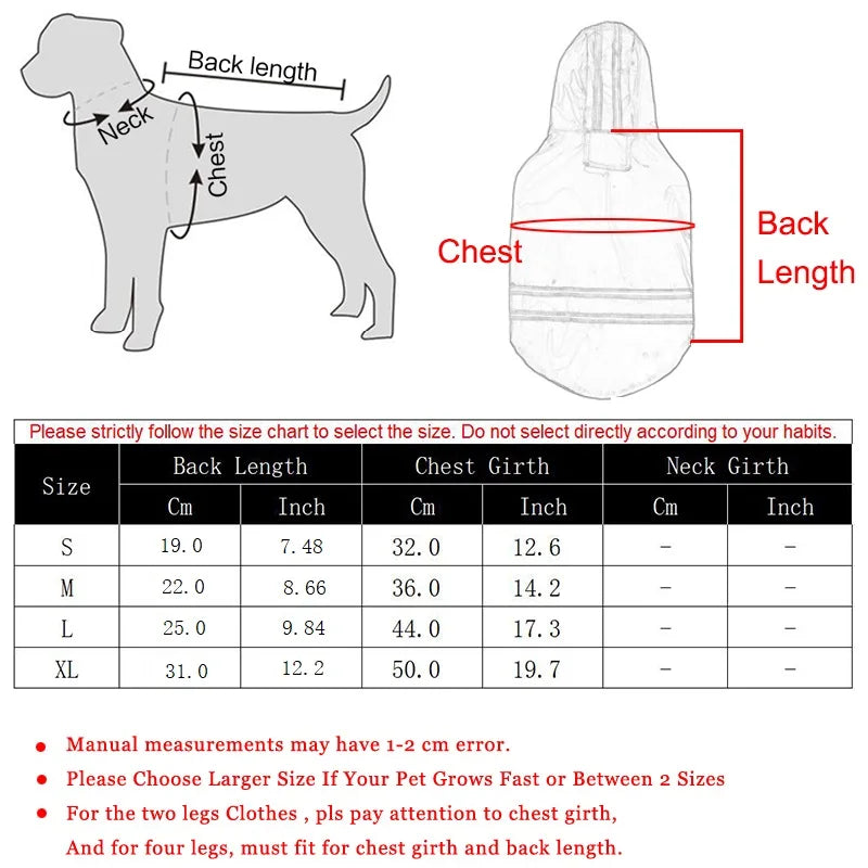 Zyvomart Summer Outdoor Waterproof Puppy Raincoat - PU Hooded Safety Jacket for Dogs & Cats