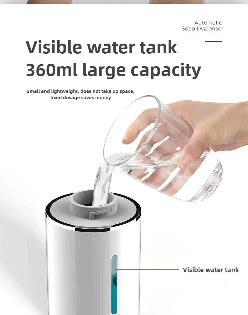 Automatic Foam Soap Dispenser with USB Charging and Smart Sensor for Bathroom
