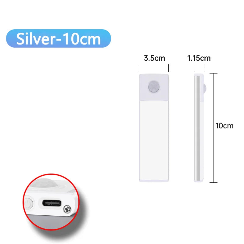 Wireless Motion Sensor LED Night Light and Rechargeable Under Cabinet Lamp