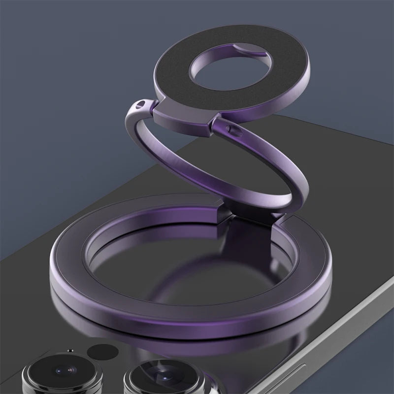 MagSafe Double Sided Magnetic Phone Ring Holder Folding Stand Grip Bracket