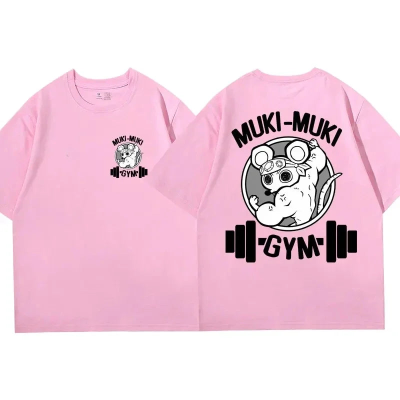 Zyvomart Anime Demon Slayer Uzui Tengen Muki Muki Gym Oversized T-Shirt