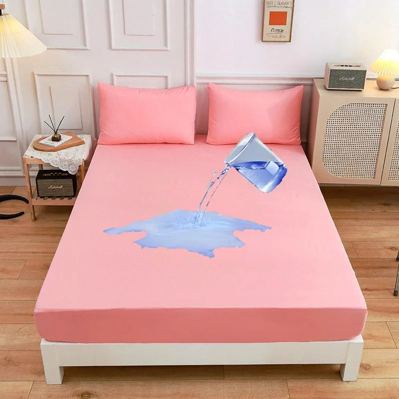 Waterproof Fitted Mattress Protector Soft Breathable Bedding Cover