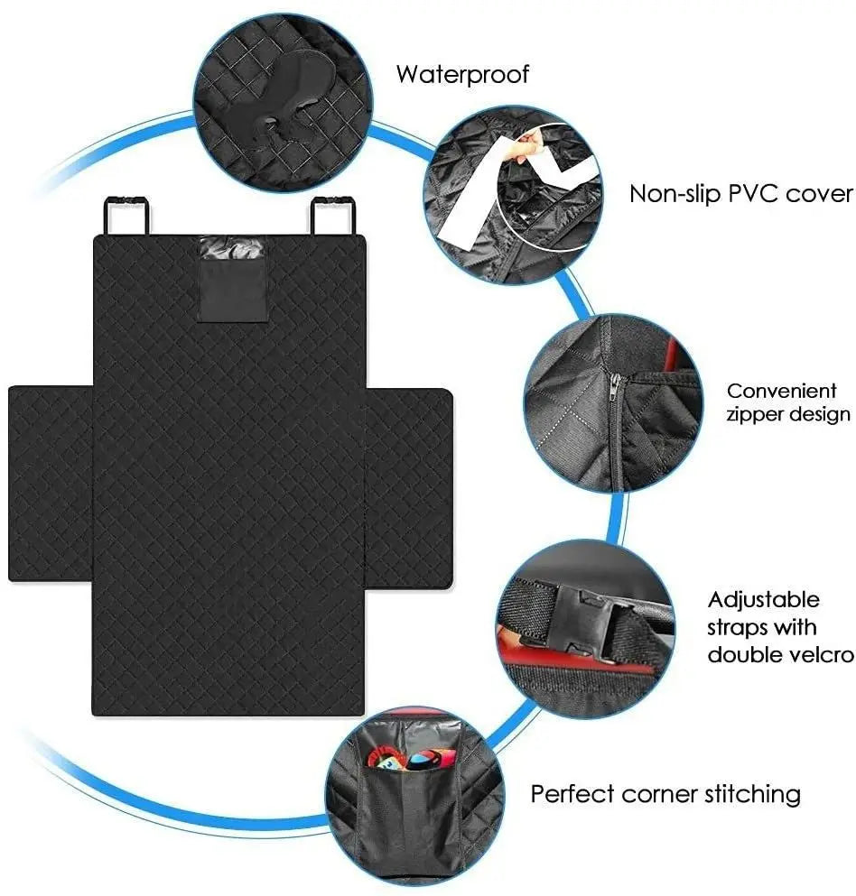 Zyvomart Wear-Resistant Dog Car Seat Cover Waterproof Vehicle Liner for SUV