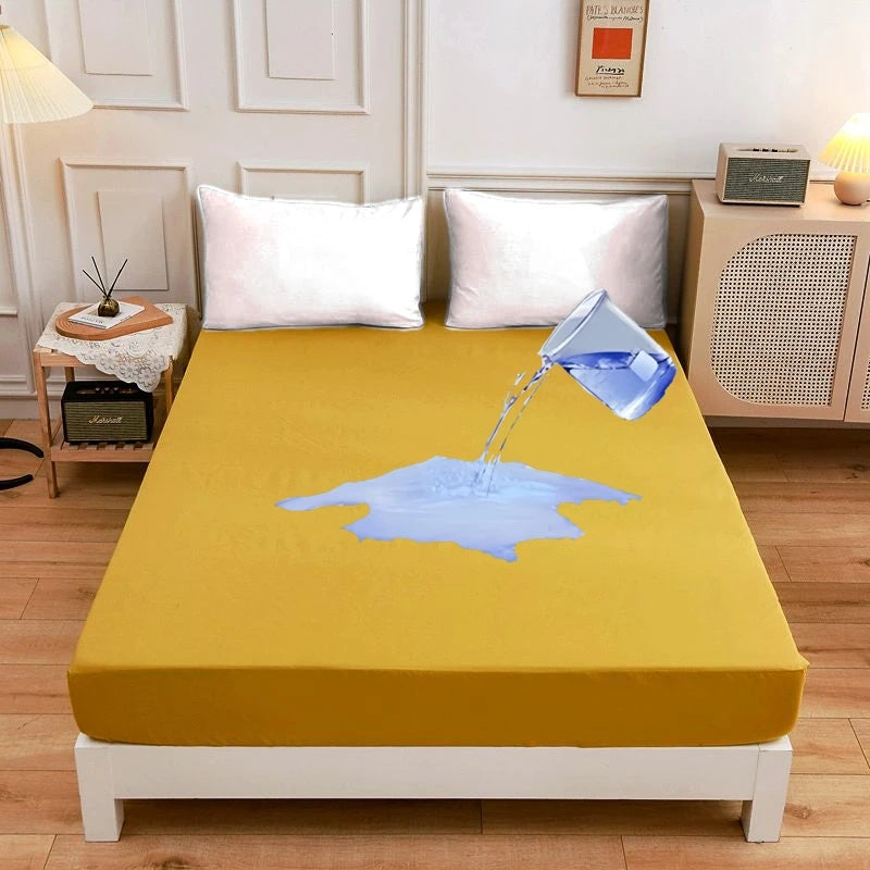 Waterproof Fitted Mattress Protector Soft Breathable Bedding Cover