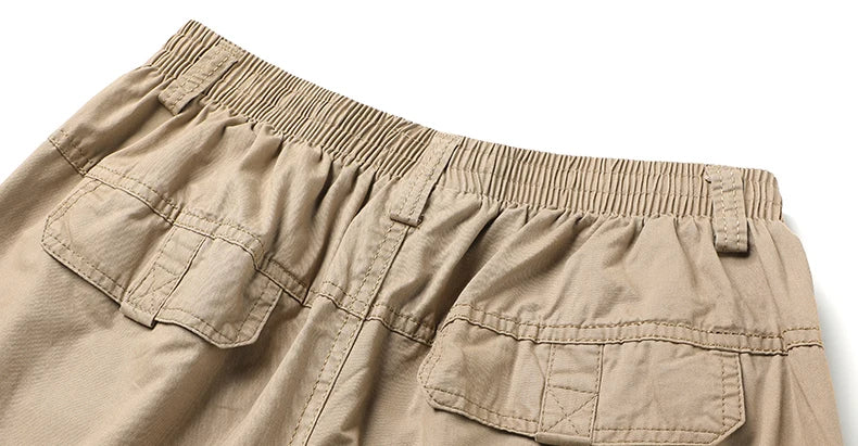 Zyvomart Men's Cotton Cargo Pants Large Size Casual Work Wear Climbing Joggers