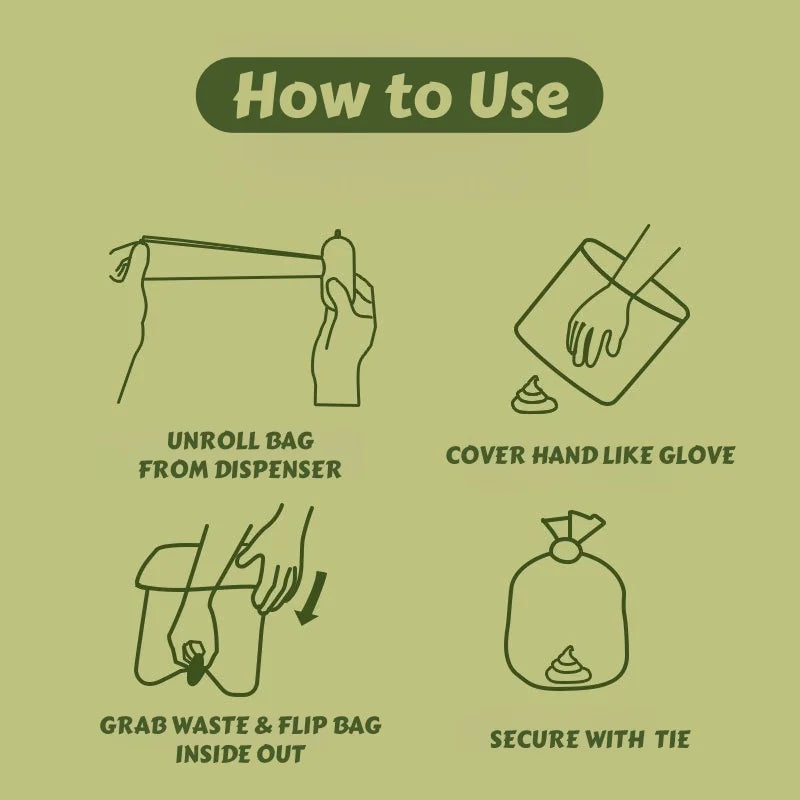 Zyvomart 900PCS Biodegradable Poop Bags Thickened Leakproof Pet Waste Cleanup Bags
