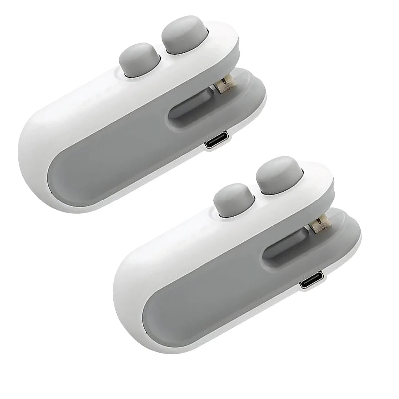 2-in-1 Rechargeable Mini Bag Sealer with Built-in Safety Cutter