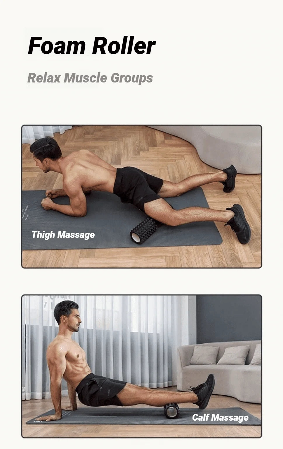 Zyvomart Super Load-Bearing Foam Massage Roller Hollow Column Fitness Equipment