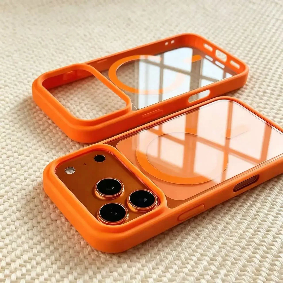 Luxury Transparent Magnetic Case for iPhone 11-17 Pro Max