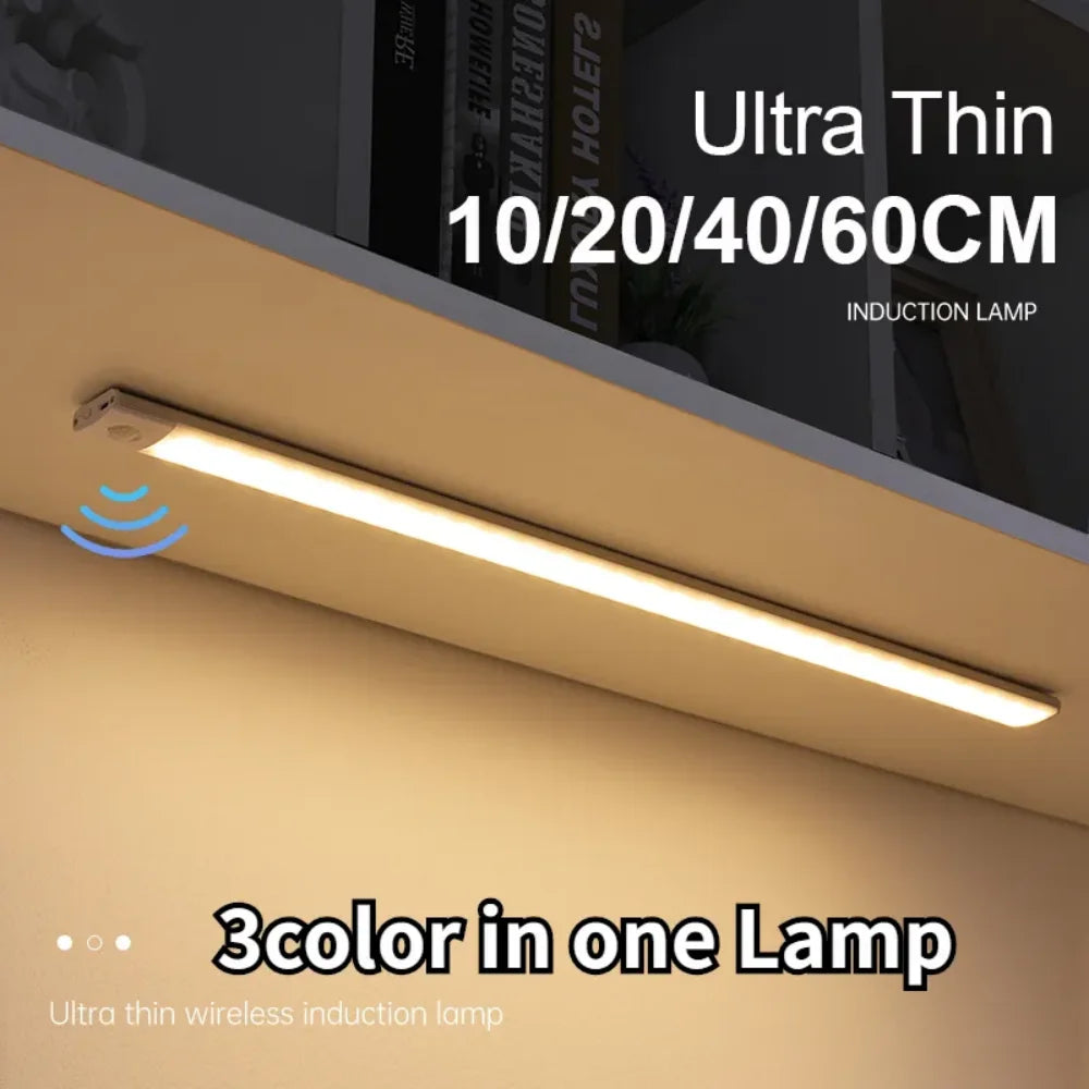 Wireless Motion Sensor LED Night Light and Rechargeable Under Cabinet Lamp