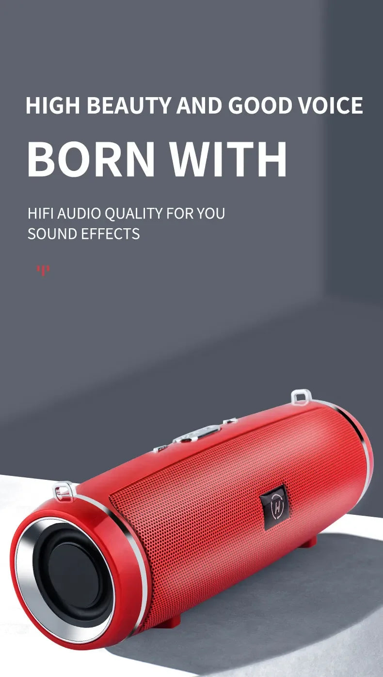 Zyvomart 200W Peak Power Portable Bluetooth Speaker IPX7 Waterproof Boom Box