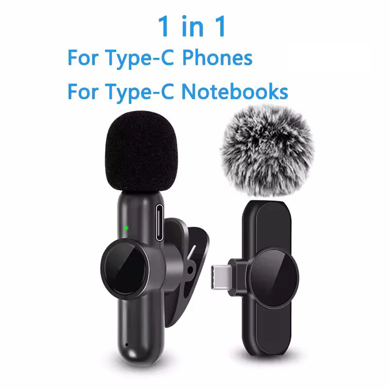 Zyvomart Professional Dual Wireless Lavalier Microphone Kit for iPhone Android