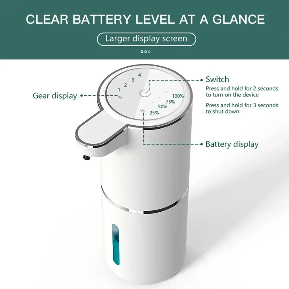 380ML Automatic Foam Soap Dispenser with USB Charging and Smart Sensor