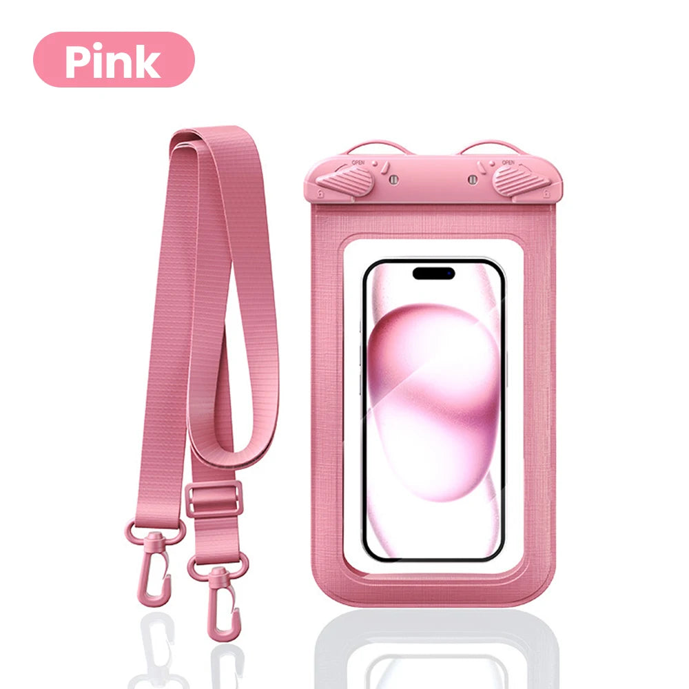Zyvomart 7.5 Inch Touchscreen Mobile Phone Waterproof Bag for Swimming Diving