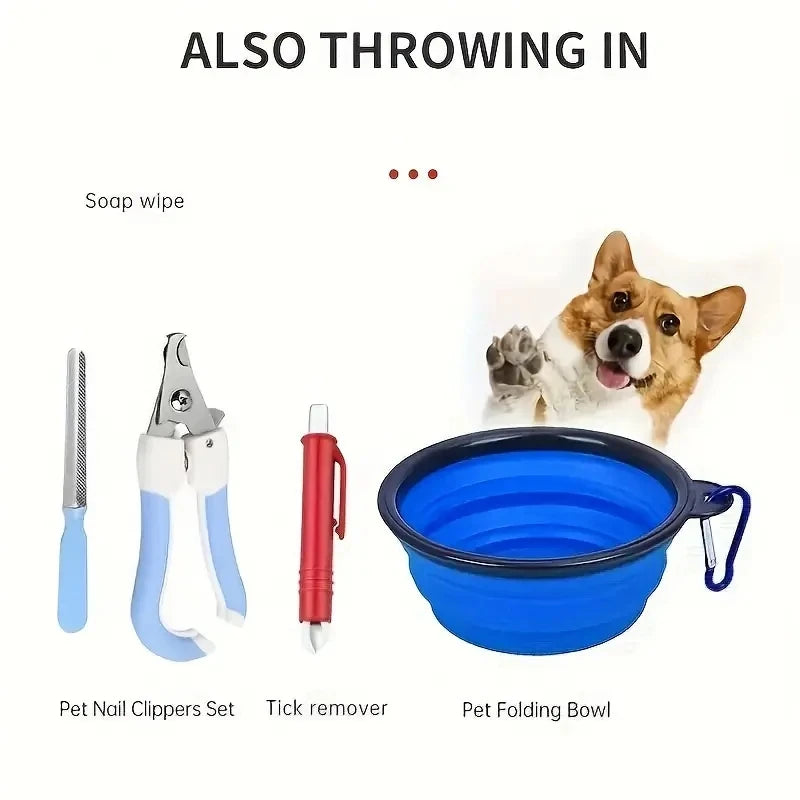 Zyvomart Compact Pet First Aid Kit for Dogs & Cats - Emergency Supplies for Camping & Backpacks