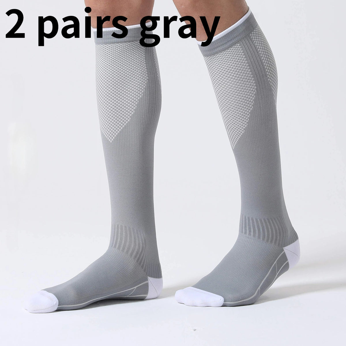 Zyvomart Unisex Knee High Graduated Compression Socks 20-30mmHg