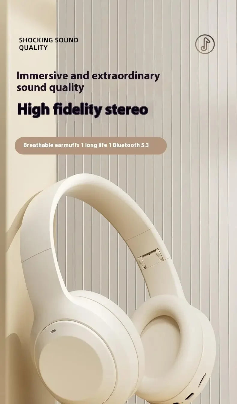 Zyvomart M5 Over Ear Wireless Bluetooth 5.3 HiFi Stereo Gaming Headphones