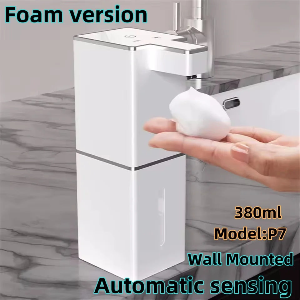 380ML Automatic Foam Soap Dispenser with USB Charging and Smart Sensor
