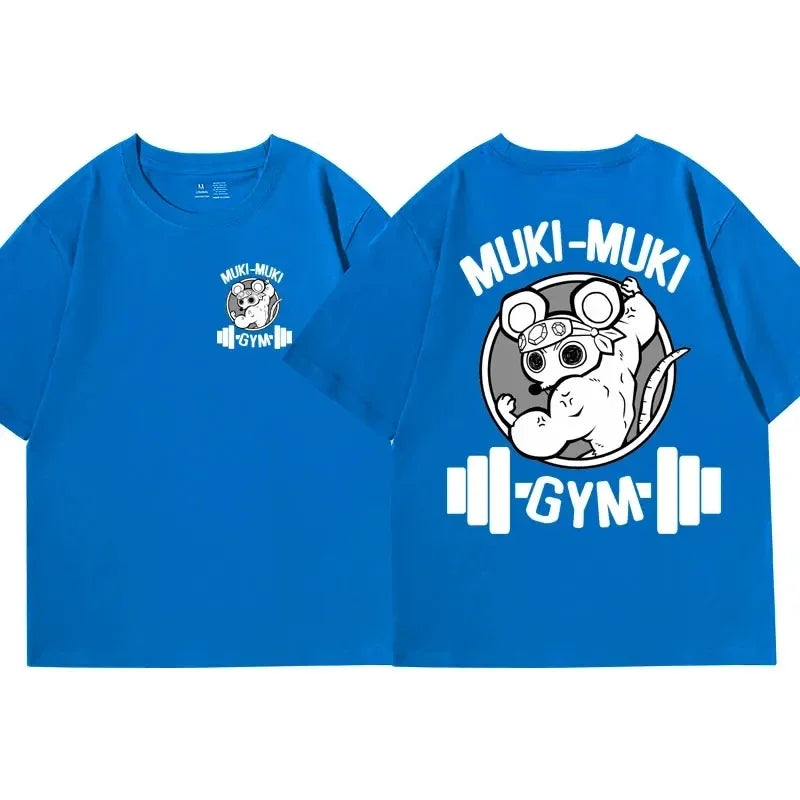 Zyvomart Anime Demon Slayer Uzui Tengen Muki Muki Gym Oversized T-Shirt