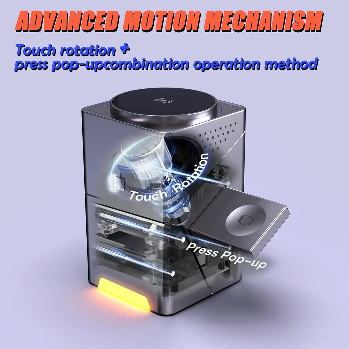 3-in-1 Wireless Charging Station with Auto-Rotating Stand