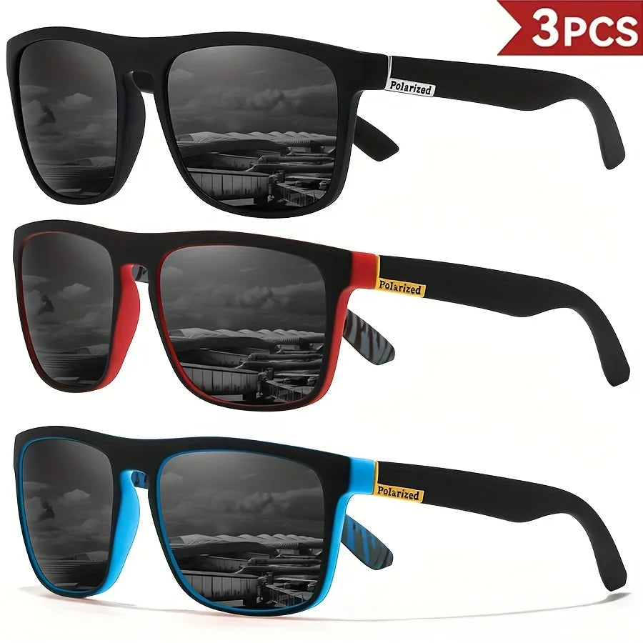 Zyvomart Men's Classical Square Polarized Sports Sunglasses UV400 PC Frame