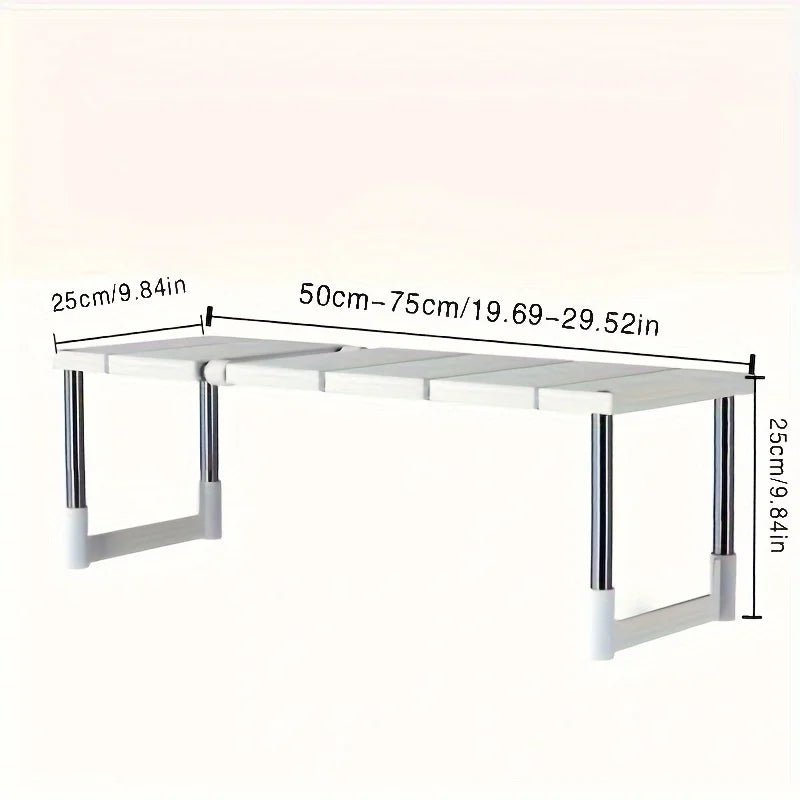 Expandable Under Sink Storage Rack and Kitchen Cabinet Organizer