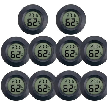 Mini Round Digital Hygrometer Thermometer with LCD Display