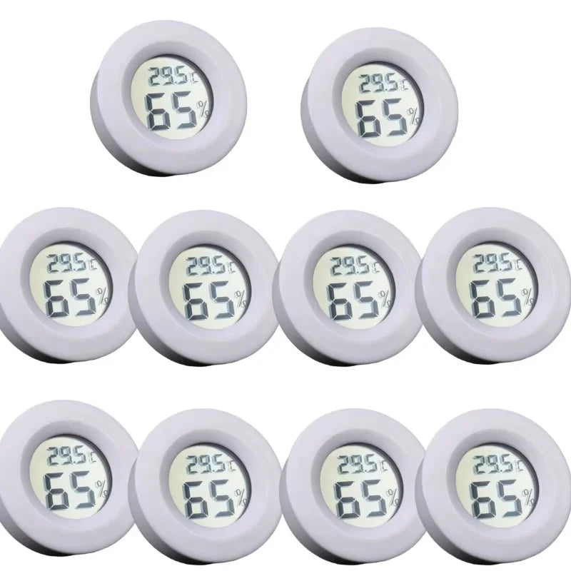 Mini Round Digital Hygrometer Thermometer with LCD Display