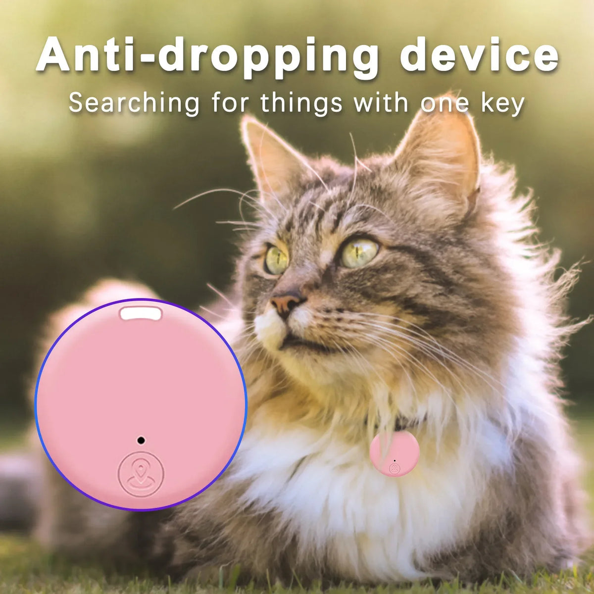 Zyvomart Mini Bluetooth Anti-Lost GPS Locator Smart Tag Key Finder & Pet Tracker