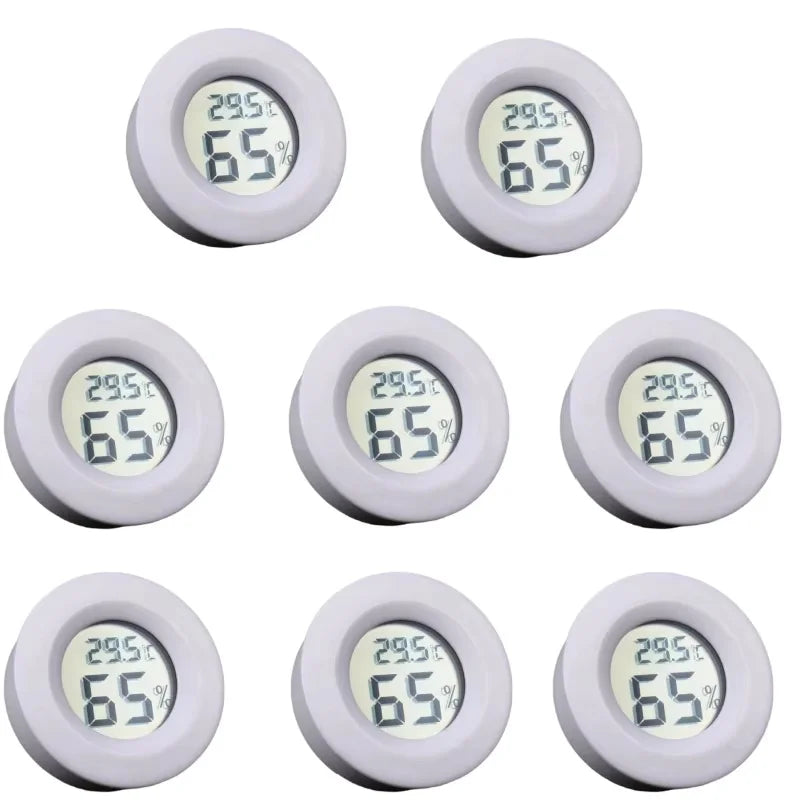 Mini Round Digital Hygrometer Thermometer with LCD Display
