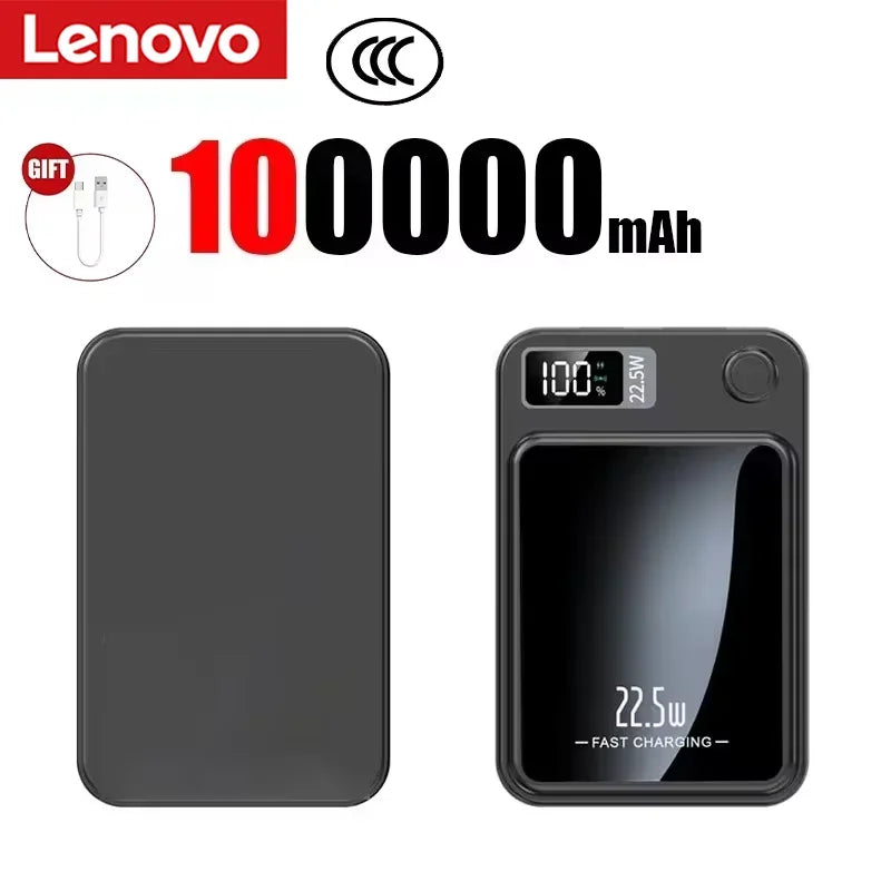 Lenovo Magnetic Wireless Power Bank and Fast Portable Charger