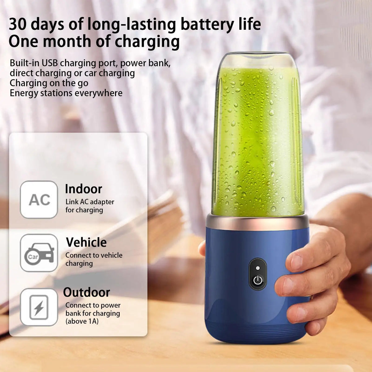Personal USB Rechargeable Travel Juicer blender Cup
