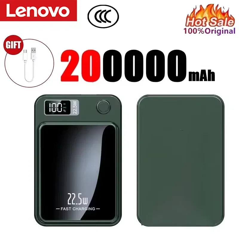Lenovo Magnetic Wireless Power Bank and Fast Portable Charger