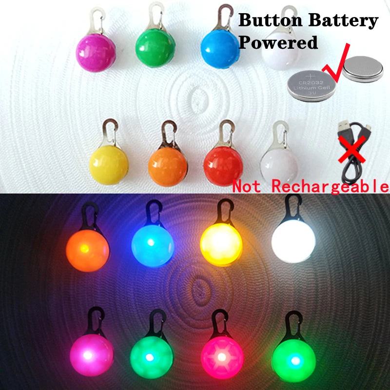 Zyvomart USB Rechargeable Glowing LED Pet Collar - Luxury Detachable Bright Night Safety Light