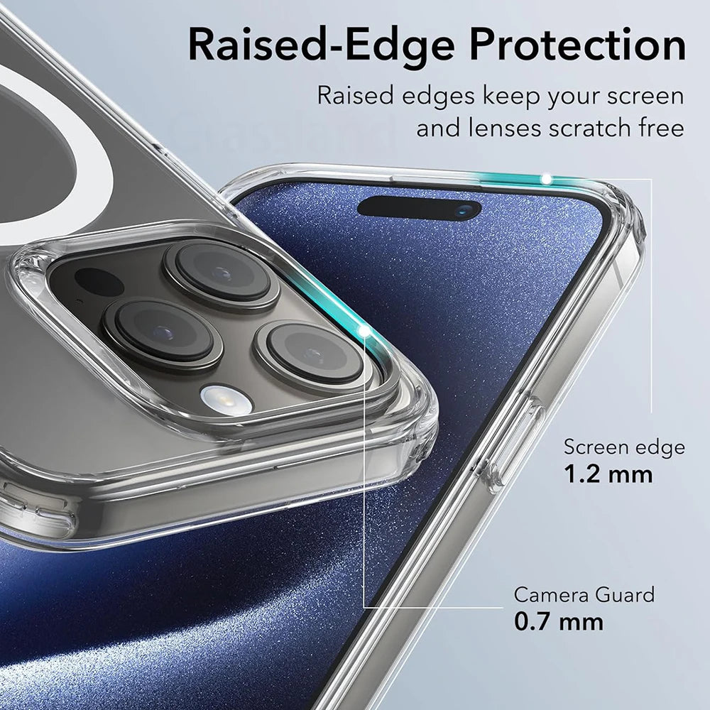 Clear Magnetic Shockproof Case for iPhone 7-16 Pro Max and XR