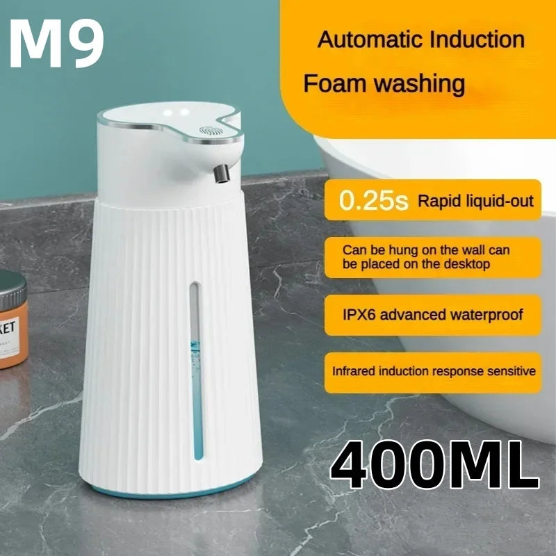 380ML Automatic Foam Soap Dispenser with USB Charging and Smart Sensor