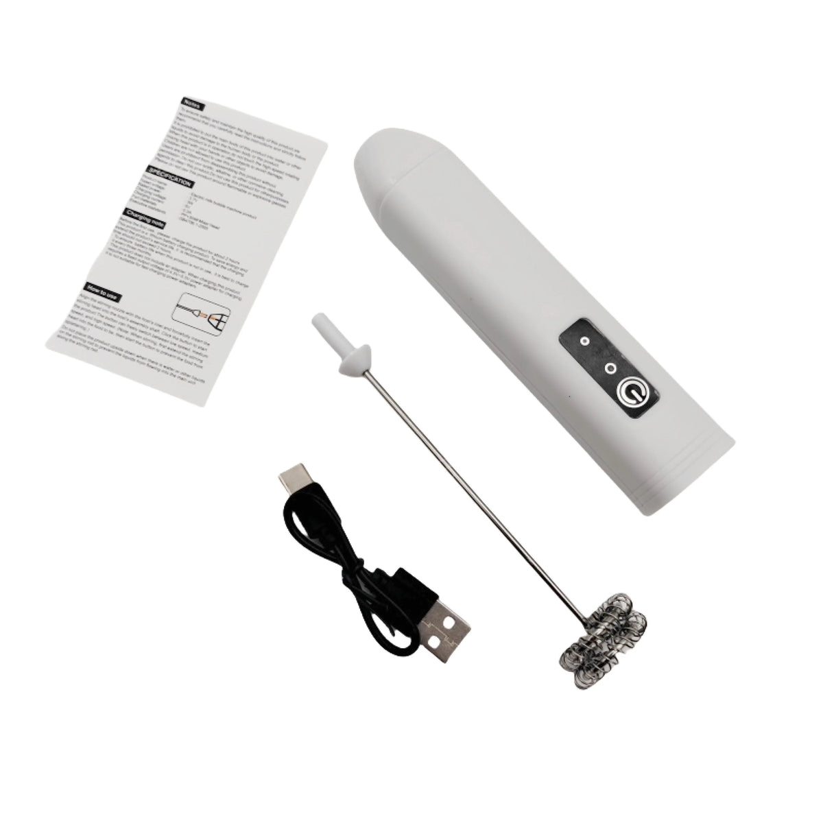 Handheld Wireless Milk Frother and Type-C Coffee Whisk