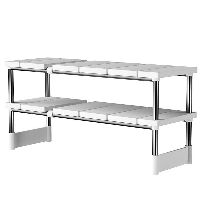 Expandable Under Sink Storage Rack and Kitchen Cabinet Organizer