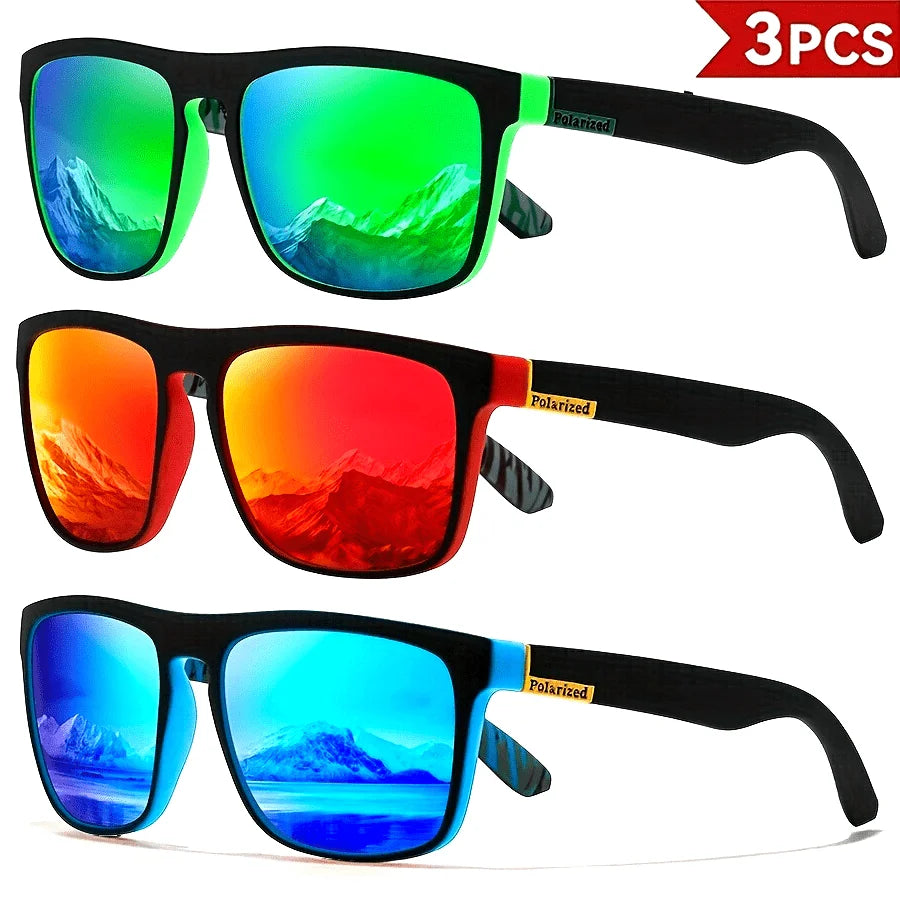 Zyvomart Men's Classical Square Polarized Sports Sunglasses UV400 PC Frame