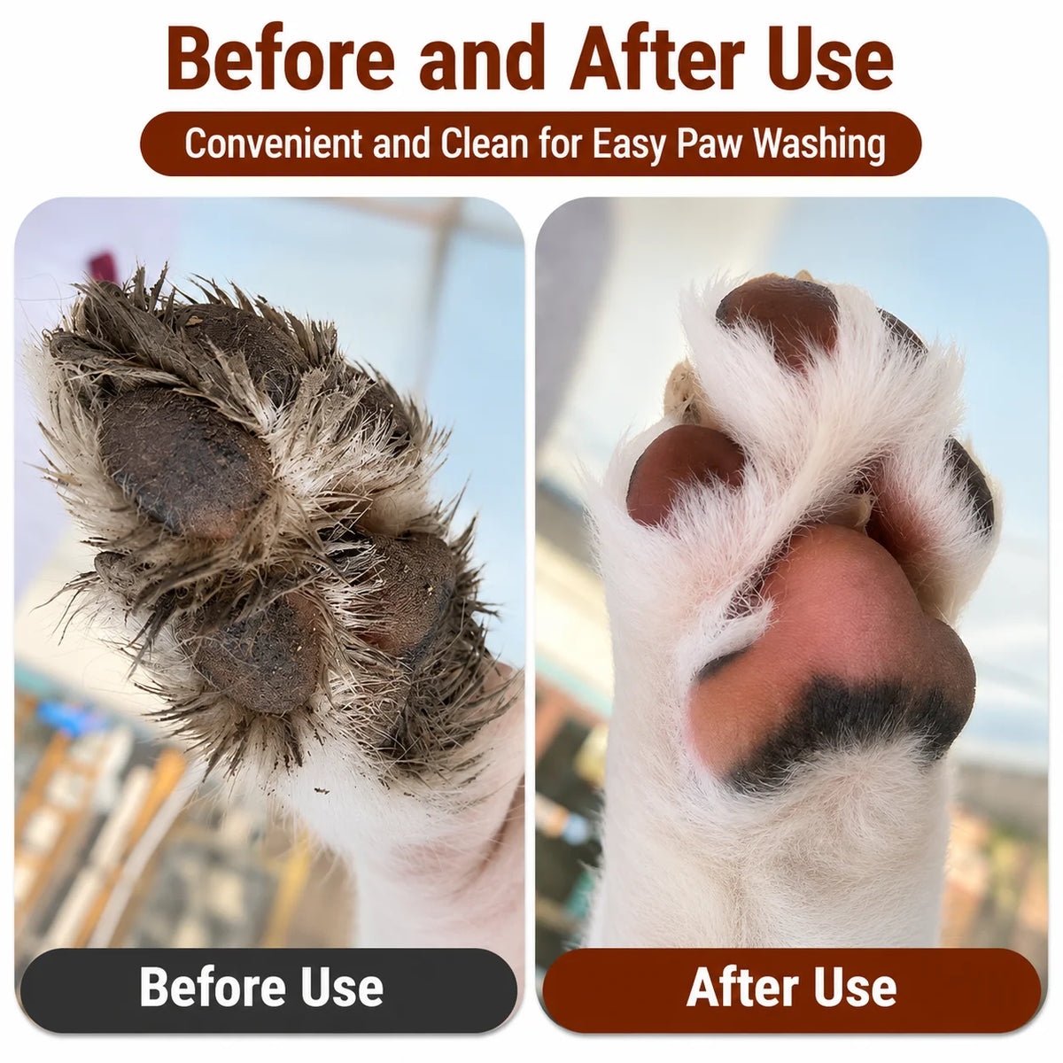 Zyvomart Pet Foot-Washing Cup - Easy Cleaning Paw Cleaner for Dogs & Cats