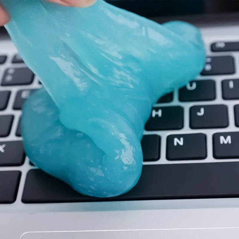 Universal Soft Cleaning Gel and Brush Kit for Laptop Keyboard and Car