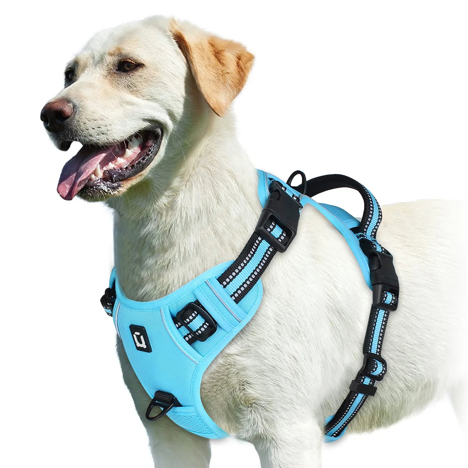 Zyvomart No Pull Adjustable Soft Padded Dog Harness Vest with Control Handle