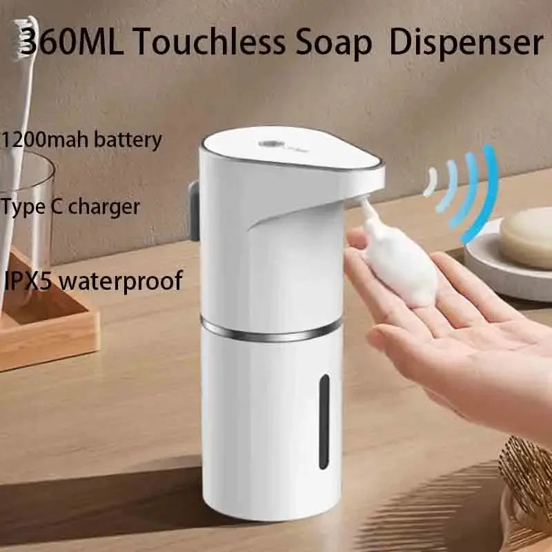 Automatic Foam Soap Dispenser with USB Charging and Smart Sensor for Bathroom