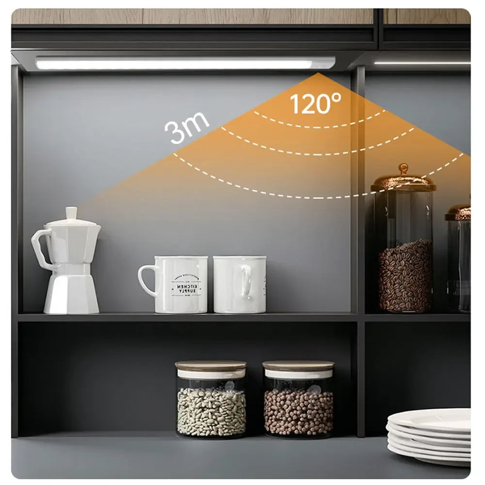 Wireless Motion Sensor LED Night Light and Rechargeable Under Cabinet Lamp