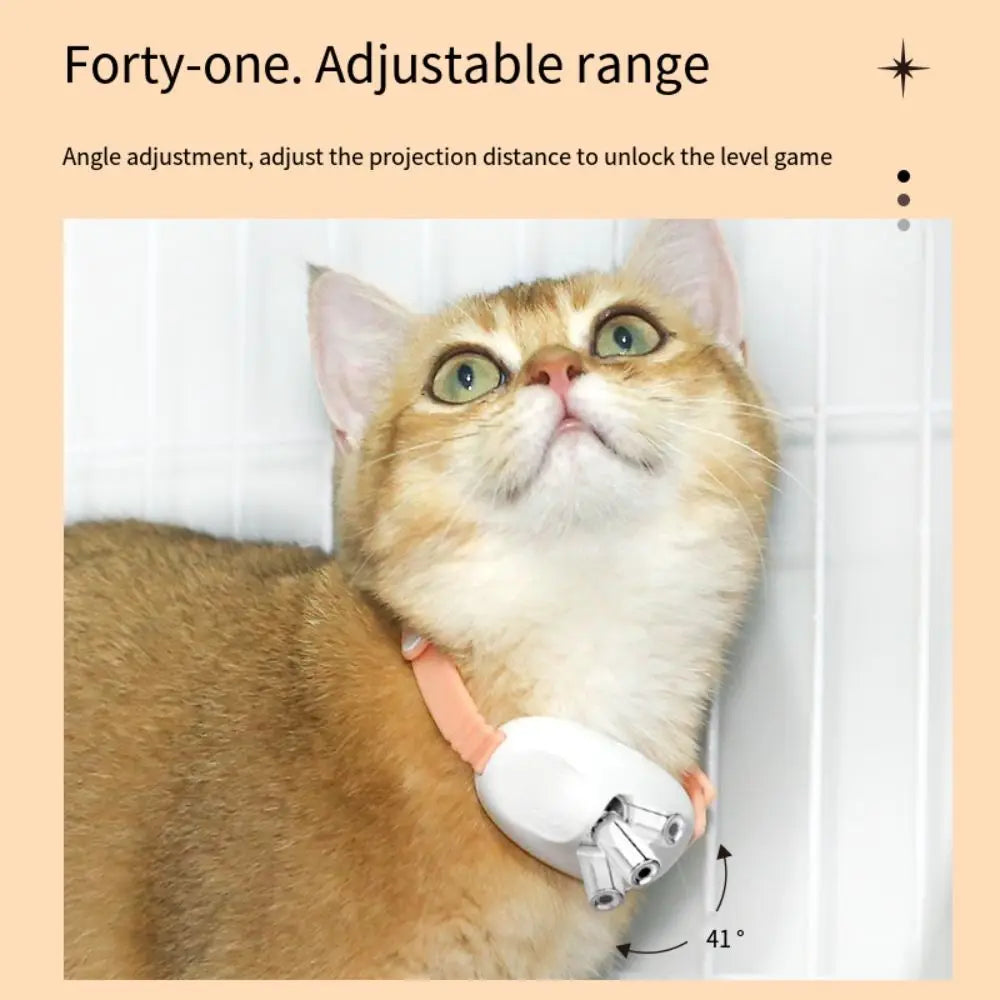 Zyvomart Smart Interactive Laser Cat-Teasing Collar - Anxiety Relief LED Infrared Toy